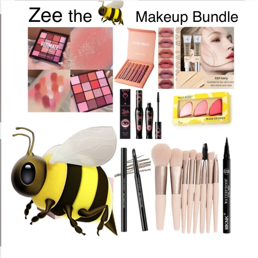 35+ Pieces Makeup Bundle curated by Zee the Bee! + EXTRAS! Retail $99.
